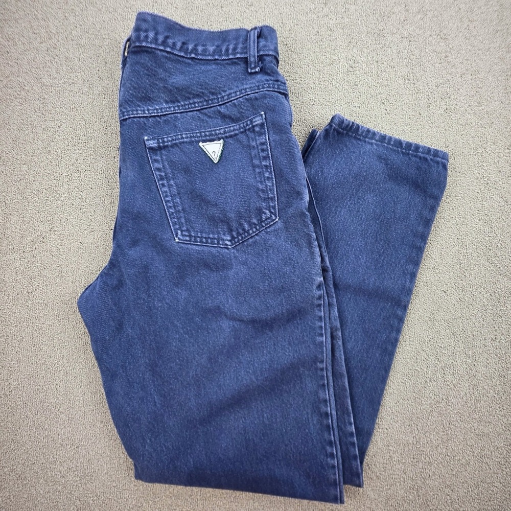 Guess Georges Marciano Jeans Men Blue Vintage 90s Tapered 34x33 10075